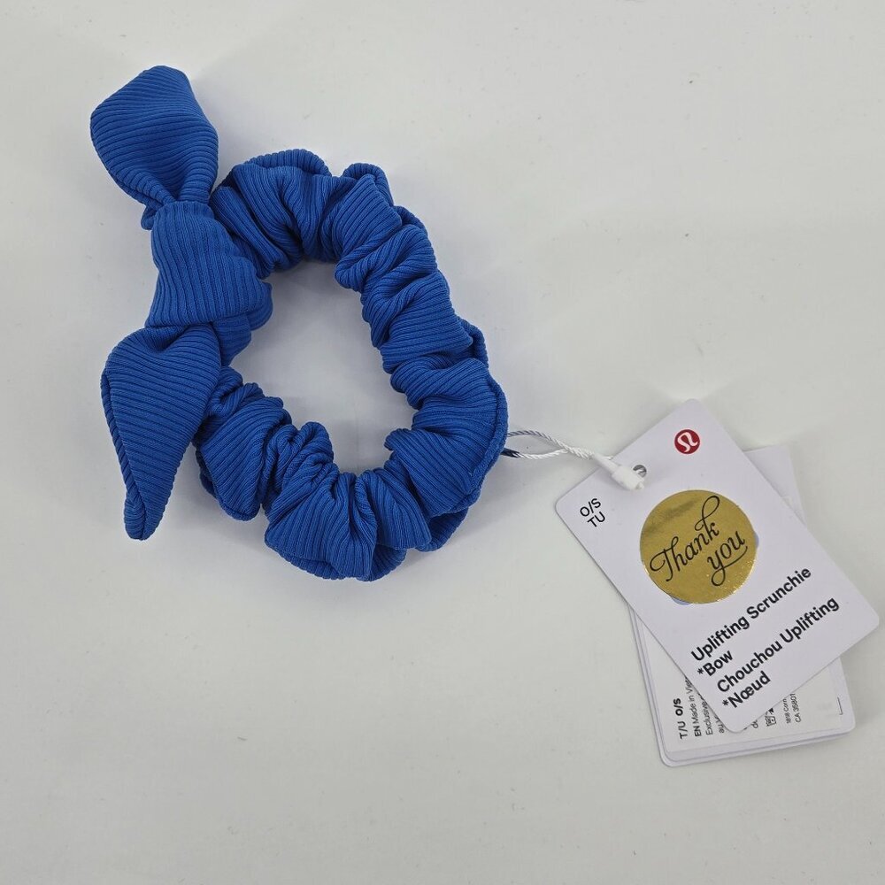 NWT Lululemon Uplifting Scrunchie *Bow - Pipe Dream Blue